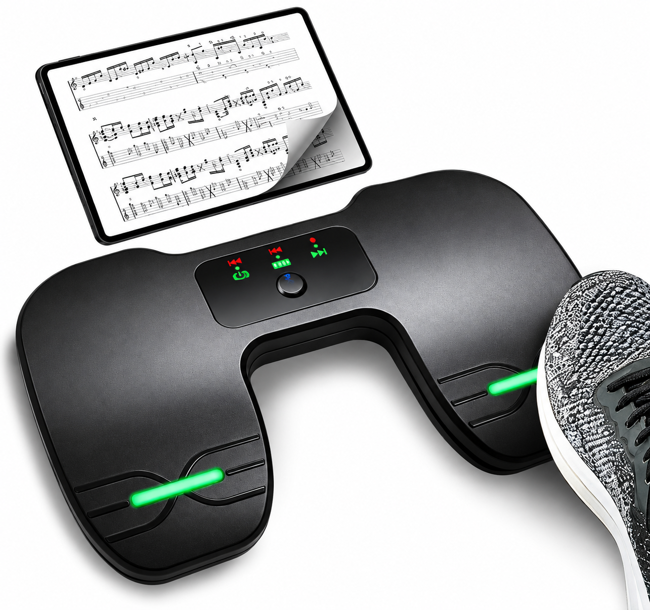 Bluetooth pedal tested with LyricsVision